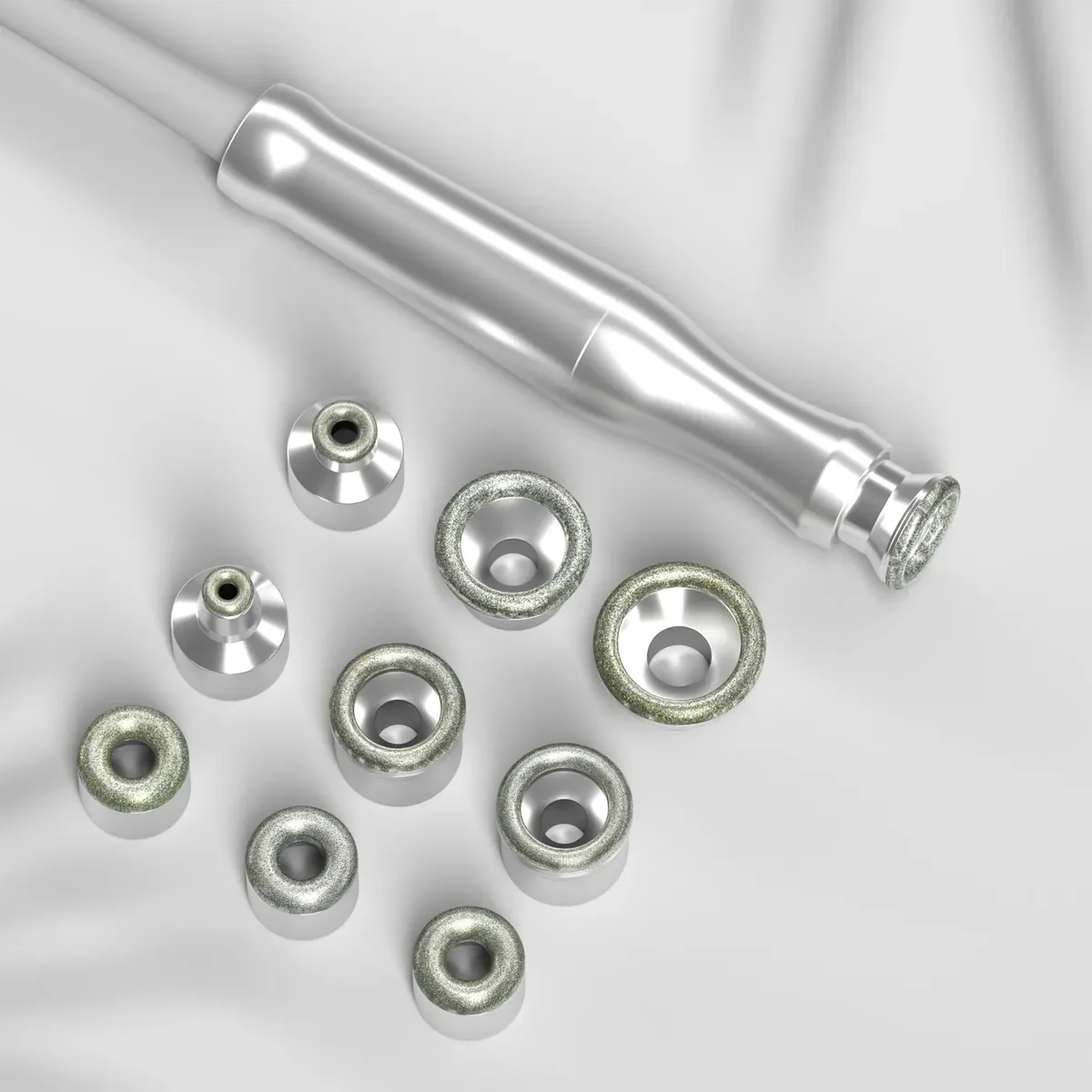 Diamant-Microdermabrasion mit 9 Aufsätzen, Originalfoto