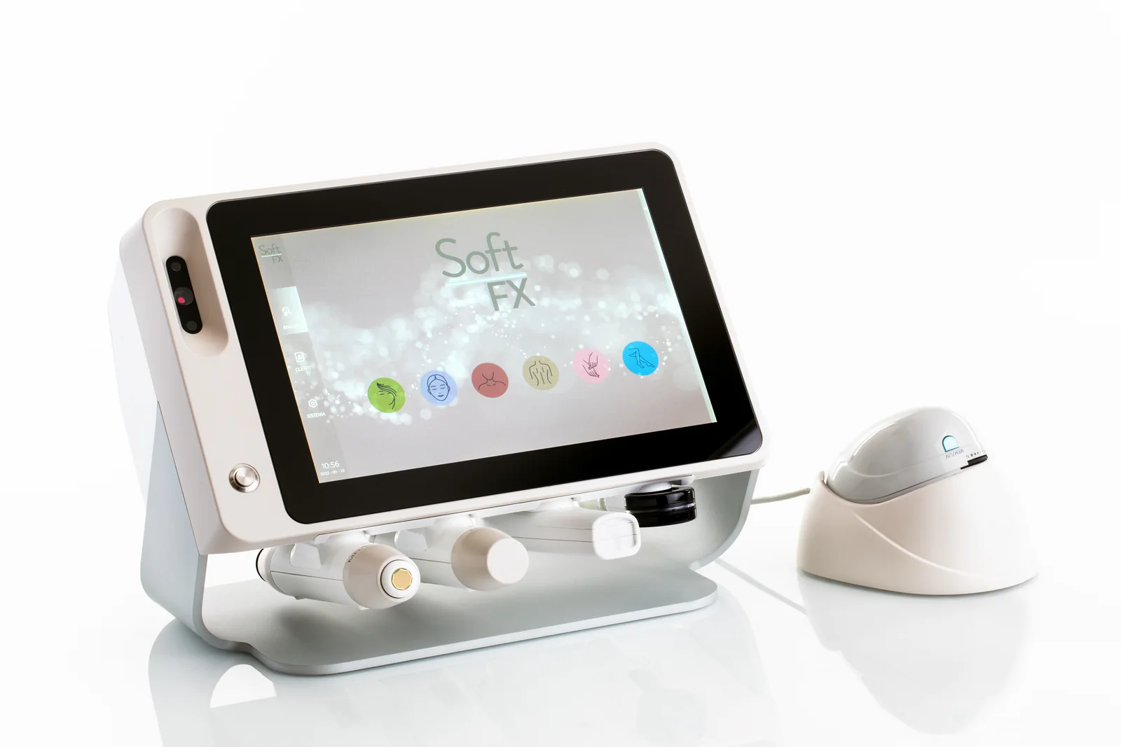 SOFT FX als mobiles Gerät mit Applikator, Produktabbildung